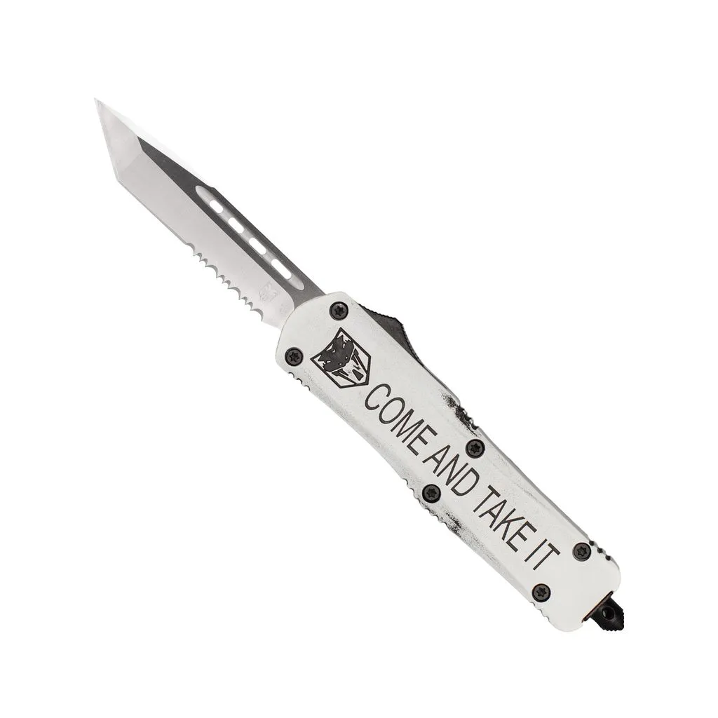 CobraTec Medium FS-3 Come Take It OTF-Messer Cerakote D2