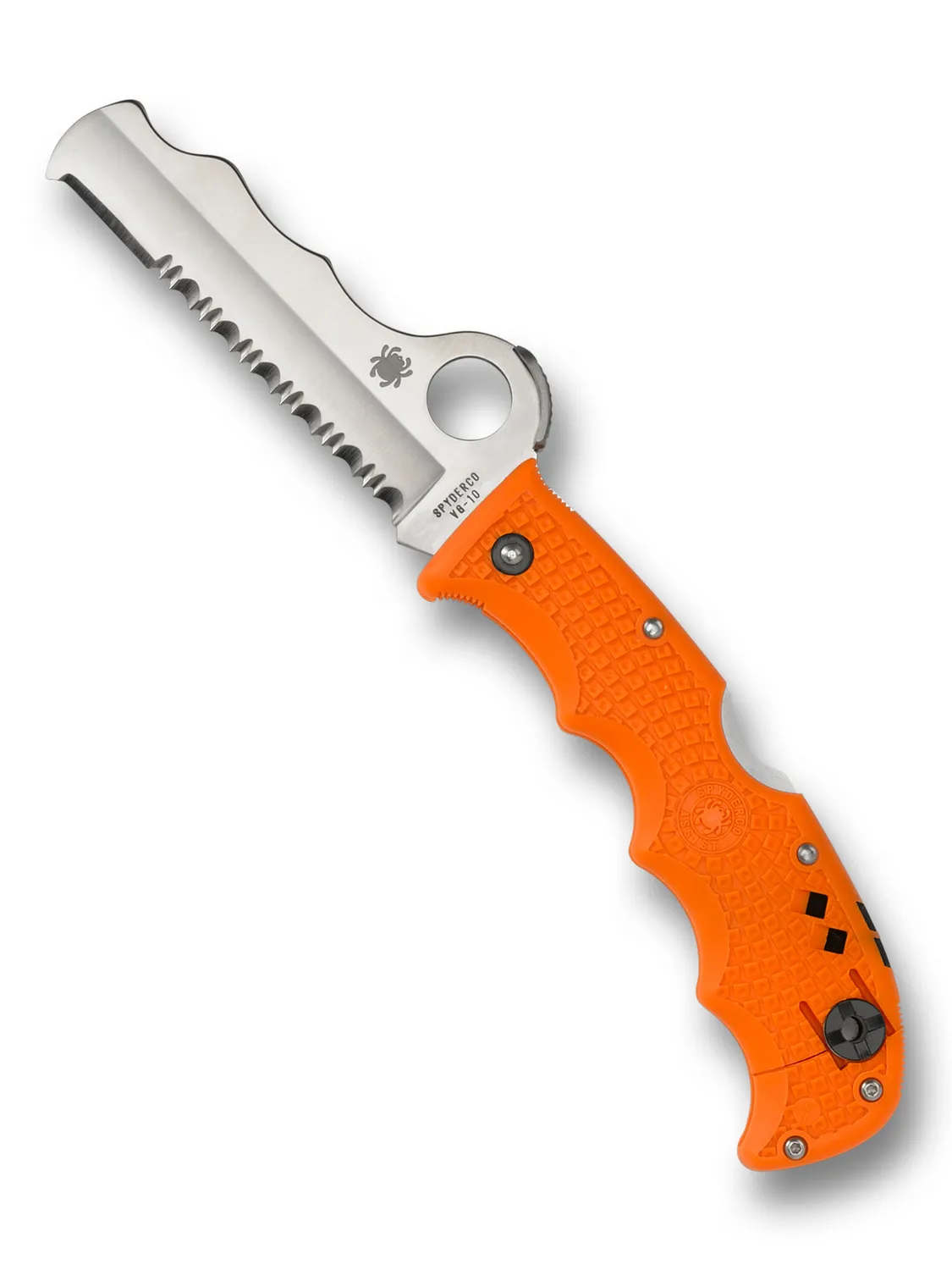Spyderco Assist Rettungsmesser Schwarz VG-10 Serrata