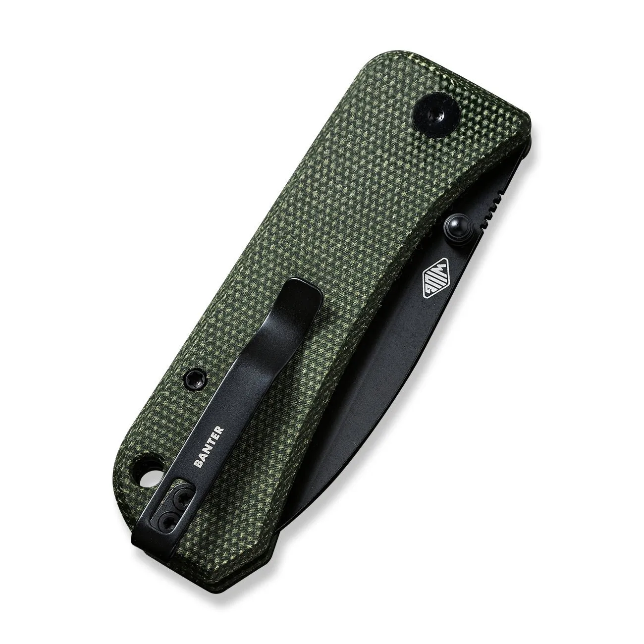 WeKnife Banter 2004J Taschenmesser S35VN Micarta Grün
