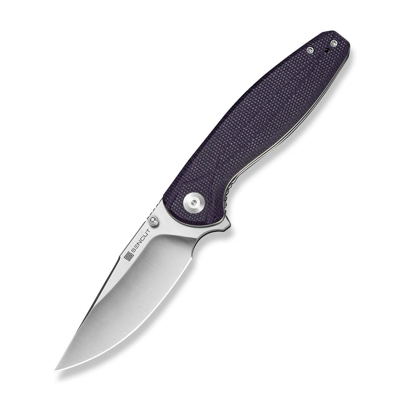 SENCUT Vyrce S25104-3 Taschenmesser Micarta lila D2