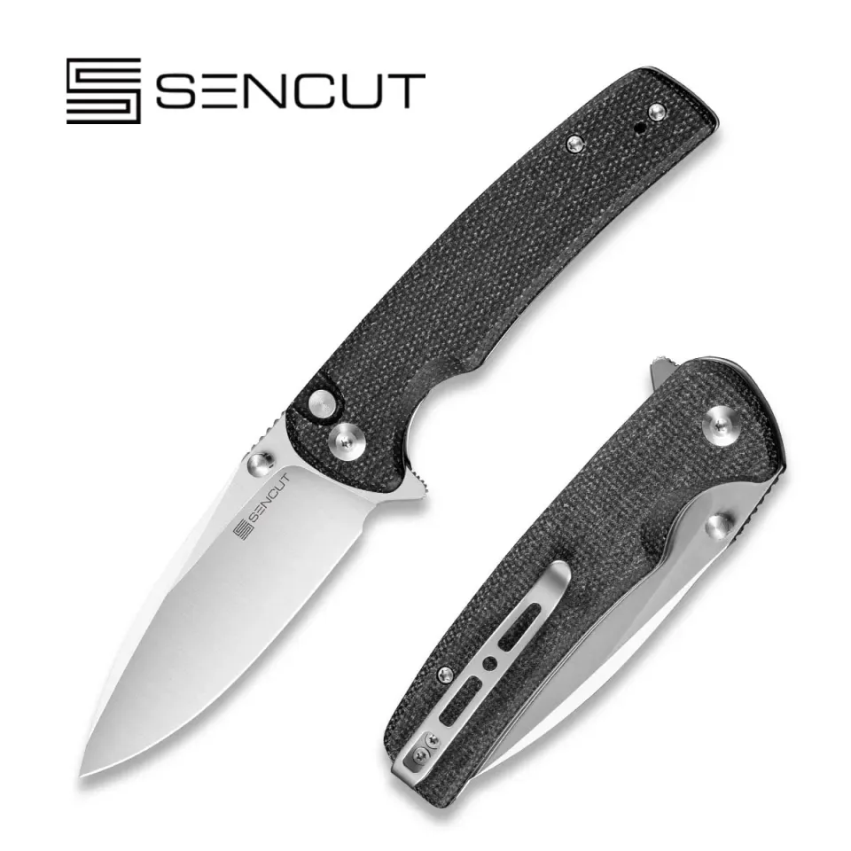 SENCUT Sachse S21007-1 Taschenmesser Micarta Button Lock