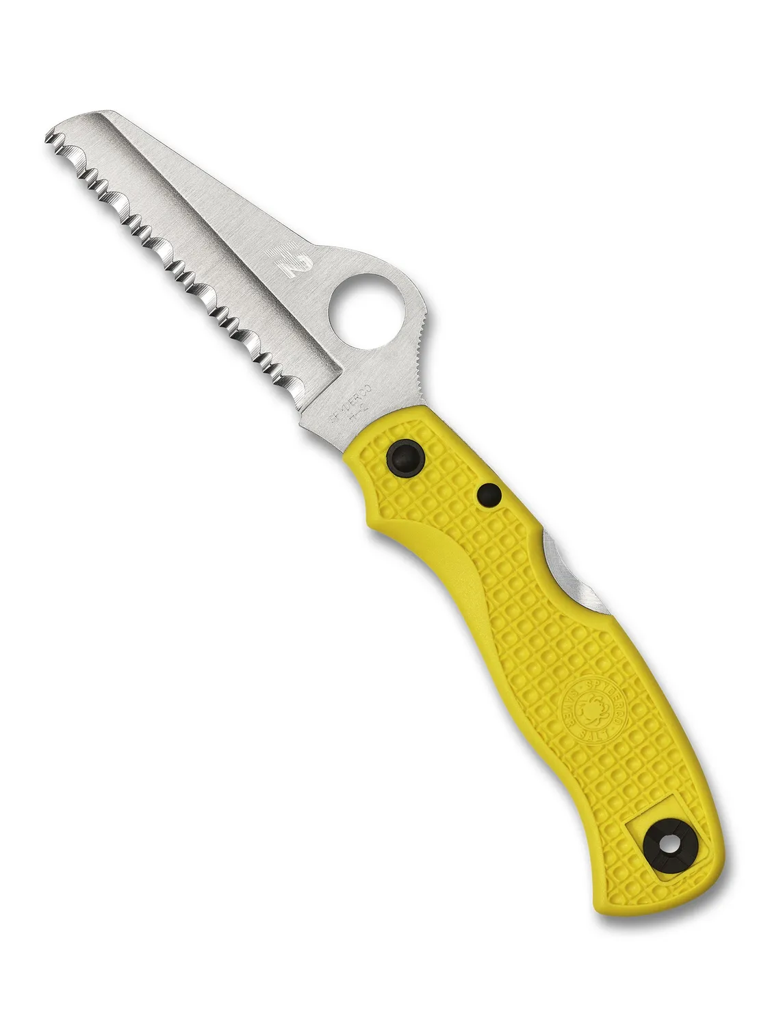 Spyderco Saver Salt Rettungsmesser Gelb Serrated