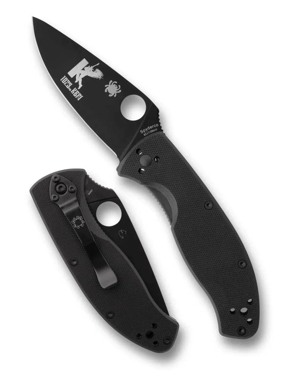 Spyderco Tenacious KBPI Taschenmesser Black PlainEdge