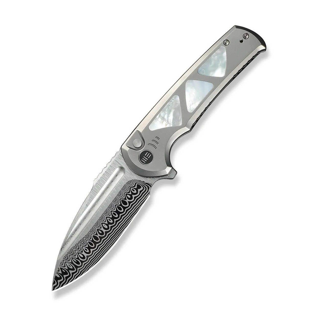 WeKnife Sylox WE24027-DS1 Taschenmesser Damasteel Perlmutt
