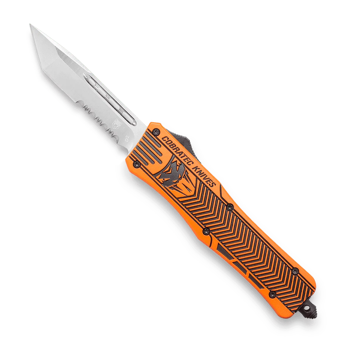 CobraTec CTK-1 Medium OTF-Messer Hunter Orange D2