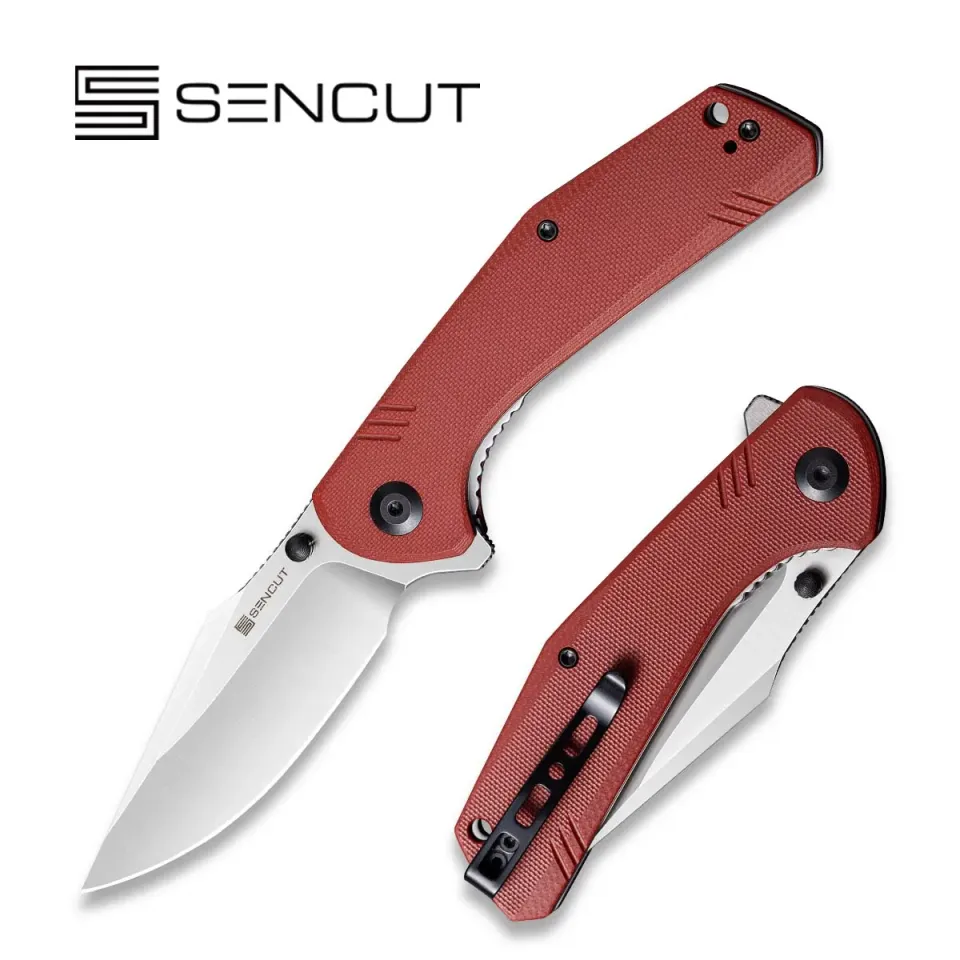 SENCUT Actium SA02A Taschenmesser G10 Burgundy D2