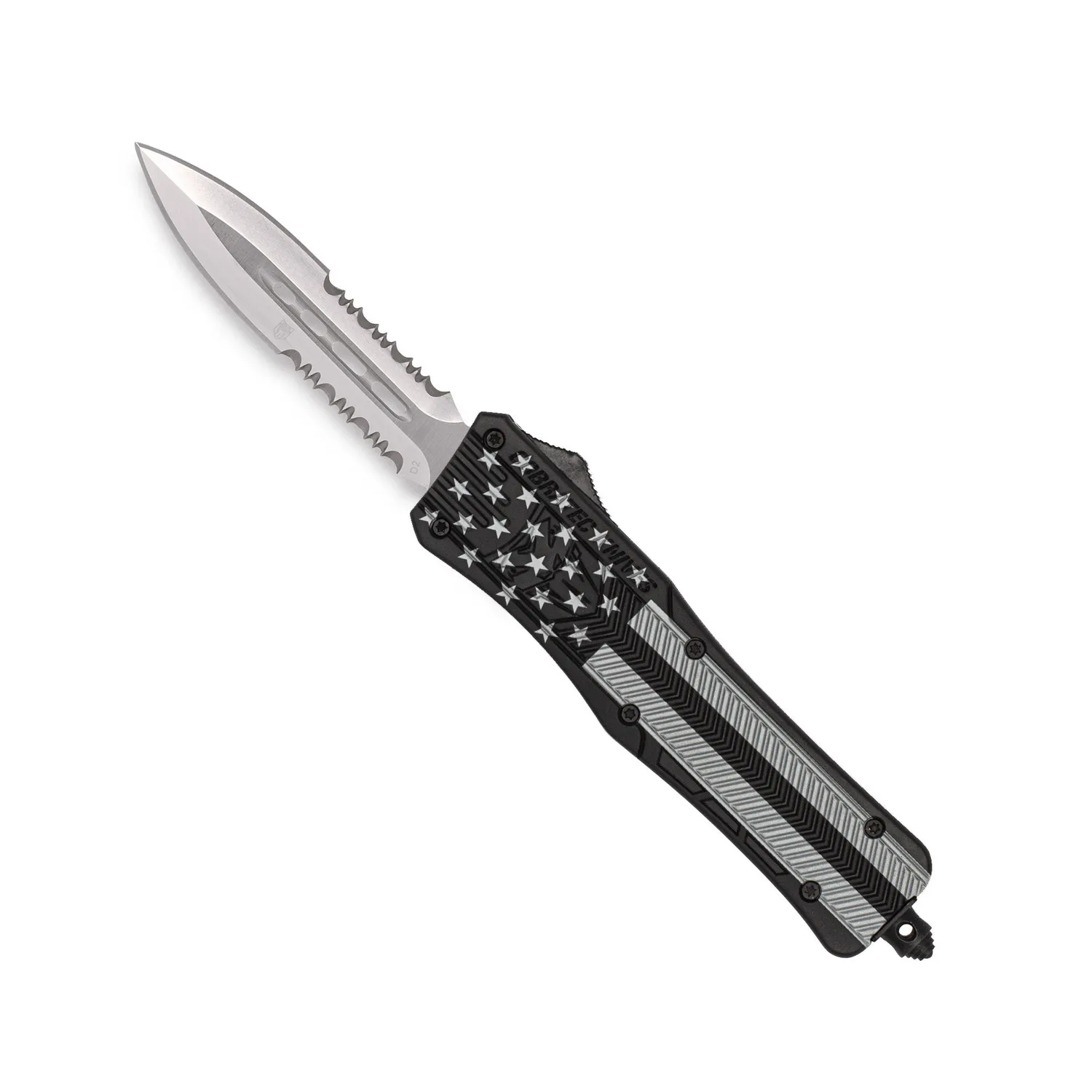 CobraTec CTK-1 OTF-Messer Medium Blackout Flag D2