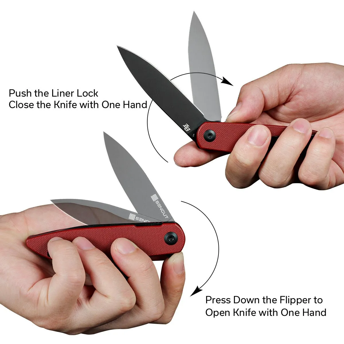 SENCUT Bocll II S22019-3 Klappmesser G10 bordeaux