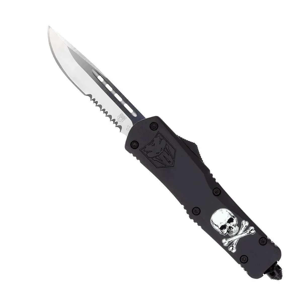 CobraTec FS-3 Jolly Roger OTF Messer Large schwarz