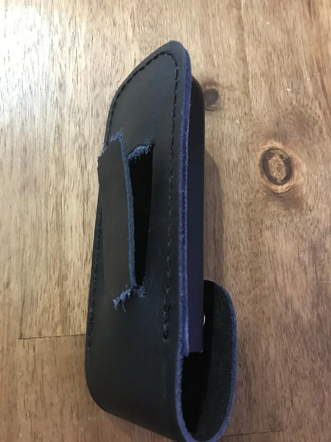 Herbertz Messer-Etui Leder schwarz für 13 cm Heft