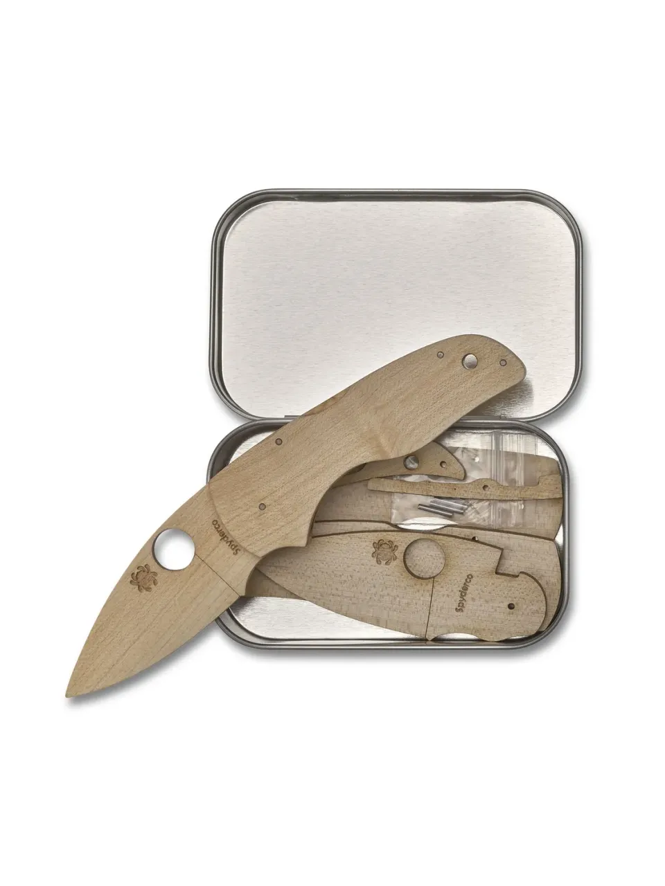 Spyderco Dragonfly Holzbausatz Klappmesser Ahorn f. Kinder