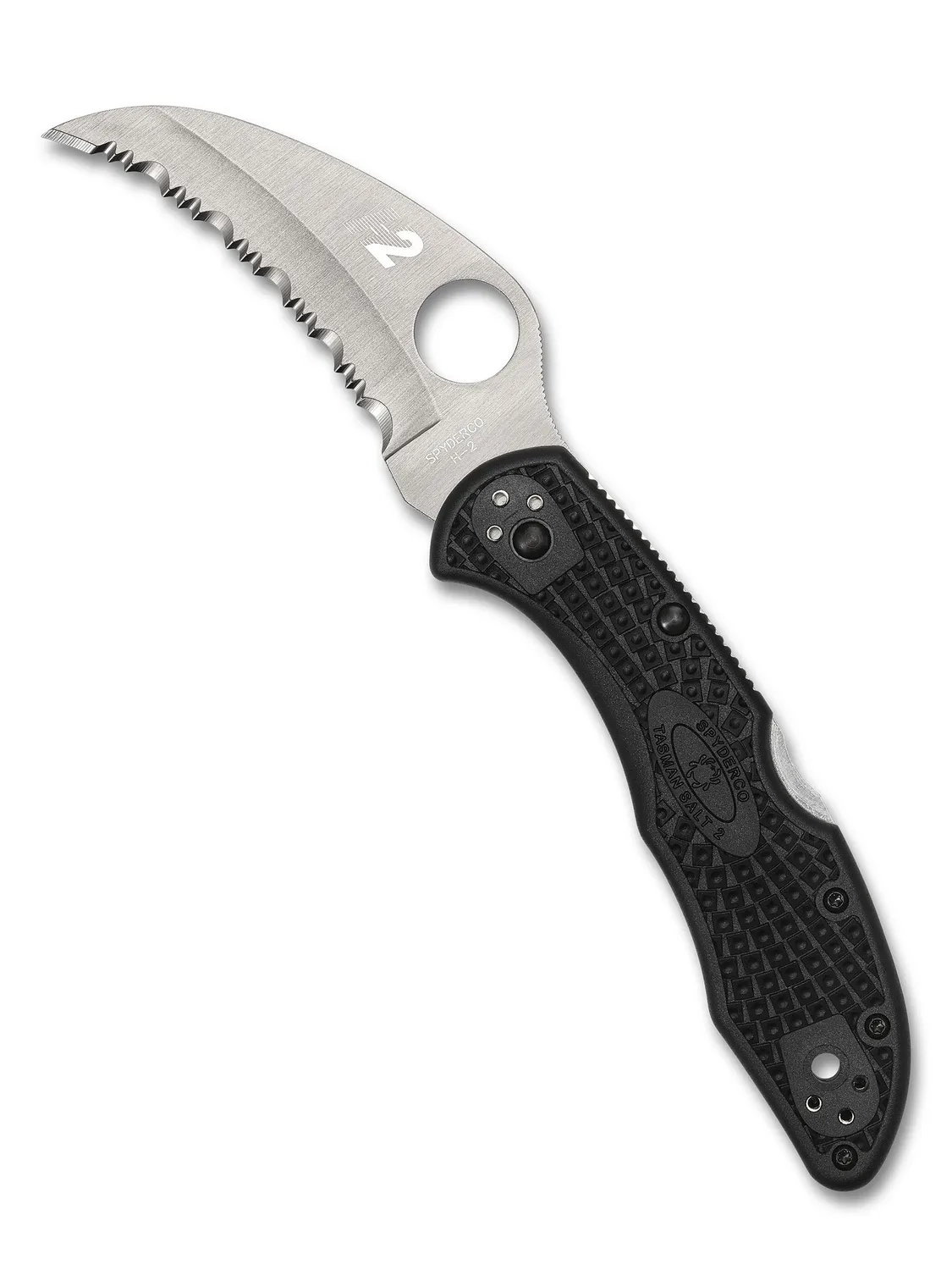 Spyderco Tasman Salt 2 Hawkbill-Taschenmesser H-2 Gelb