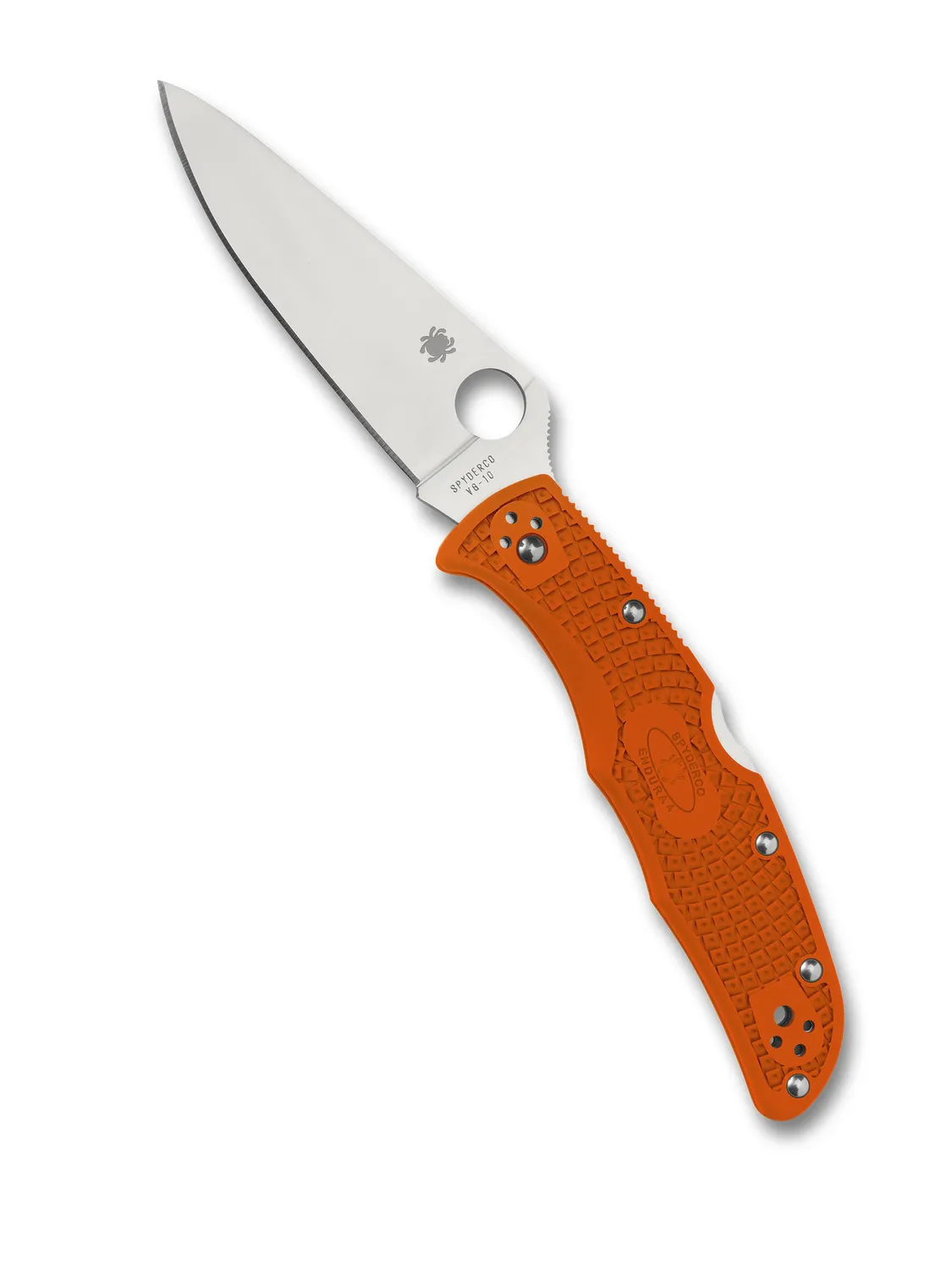 Spyderco Endura 4 Lightweight Taschenmesser Schwarz Flachschliff
