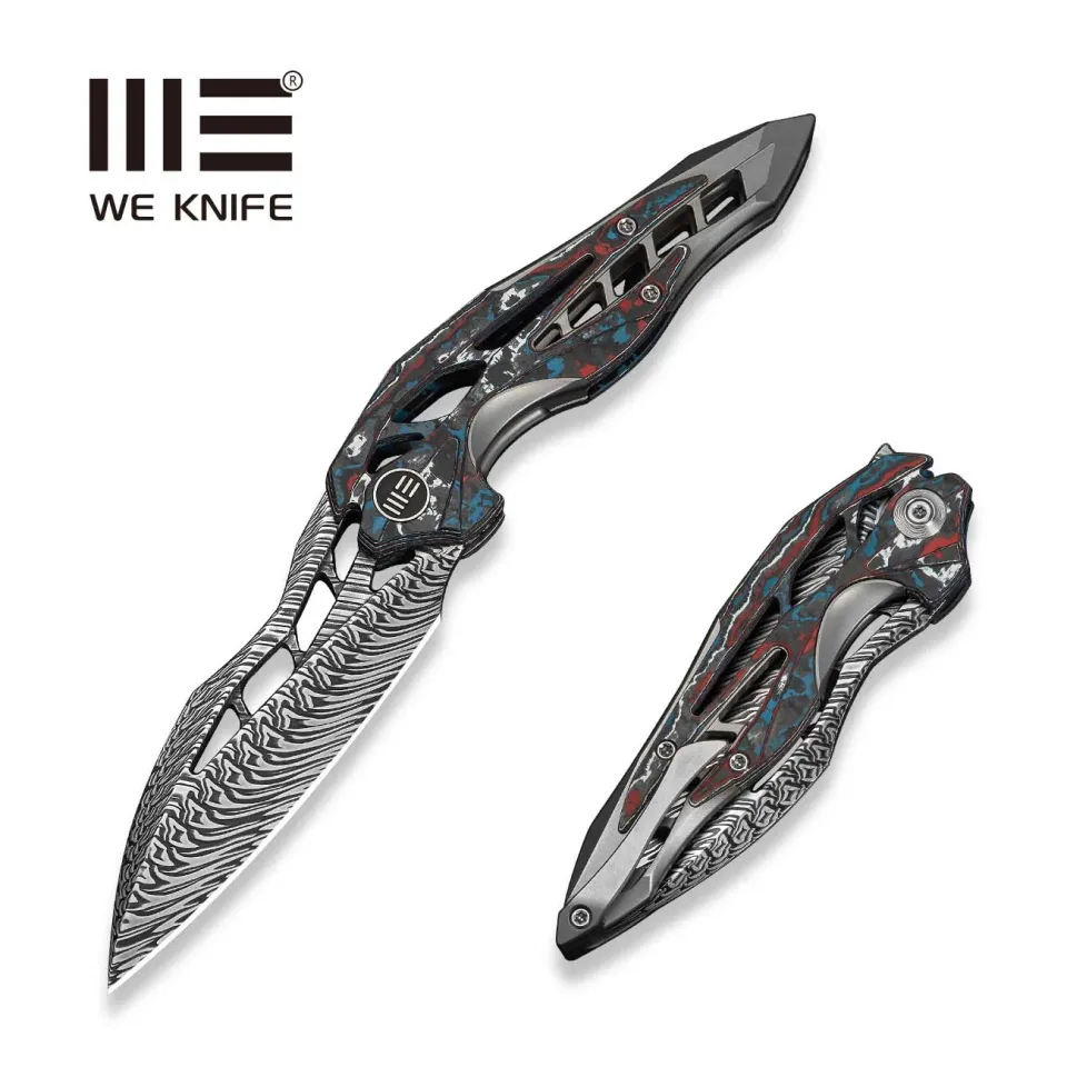 WeKnife Arrakis 906CF-DS2 Taschenmesser Damast Nebula