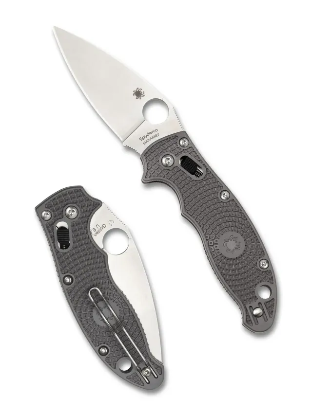 Spyderco Manix 2 Lightweight Taschenmesser Maxamet Grau