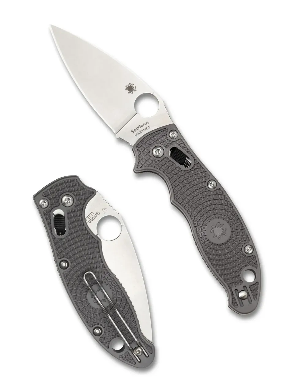 Spyderco Manix 2 Lightweight Taschenmesser Maxamet Grau