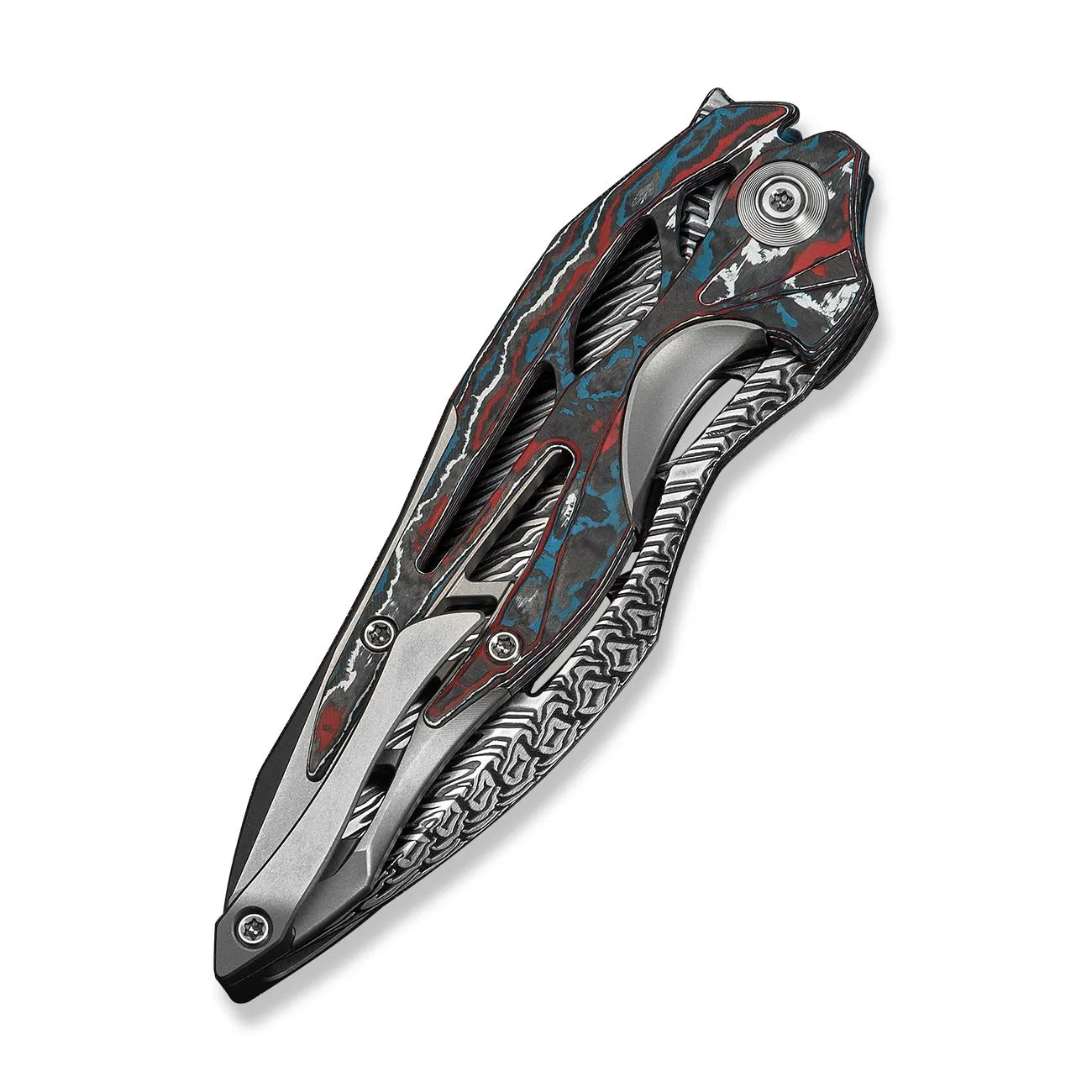 WeKnife Arrakis 906CF-DS2 Taschenmesser Damast Nebula