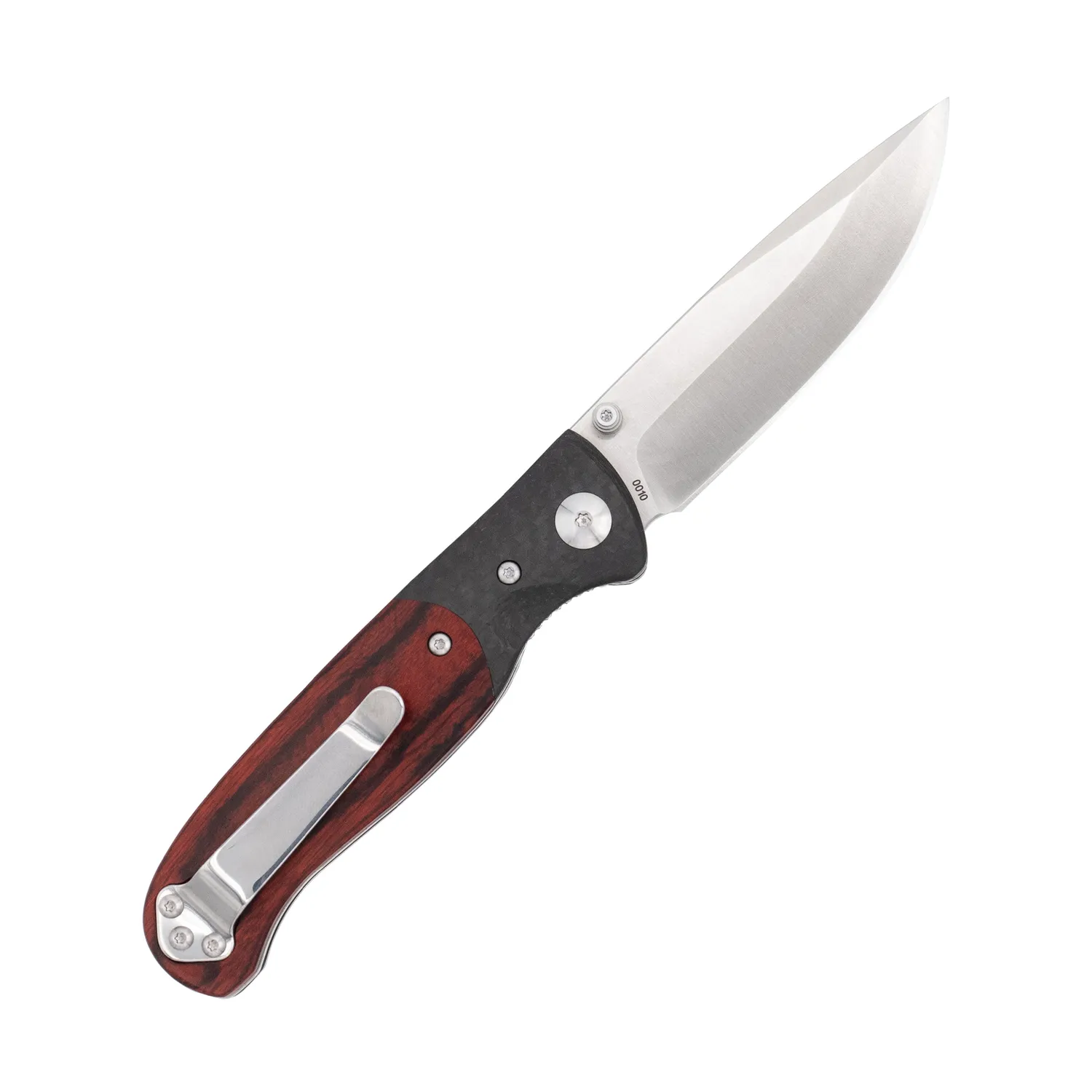 CobraTec Baron Klappmesser Carbon Pakkaholz 154CM