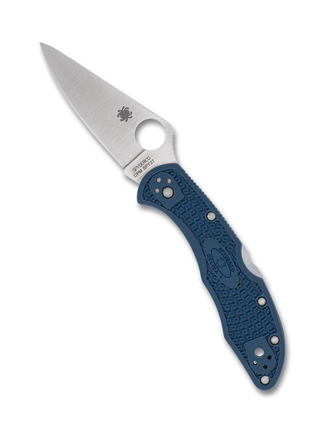 Spyderco Delica 4 CPM SPY27 Klappmesser blau PlainEdge