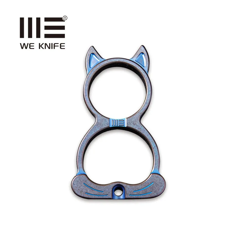 WeKnife WE Cat A-07C Anhänger Titan blau mit Kette
