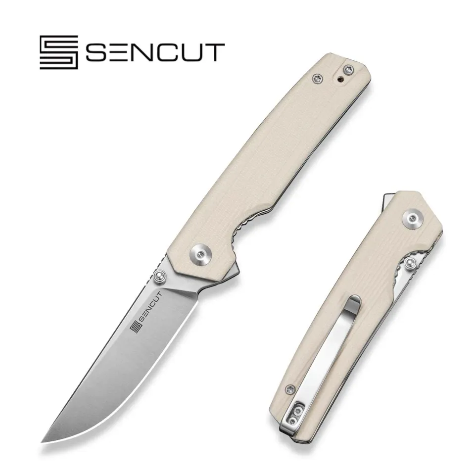 SENCUT Stria S25112-1 Taschenmesser Ivory D2