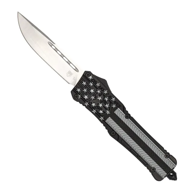 CobraTec CTK-1 Large OTF Messer Blackout American Flag