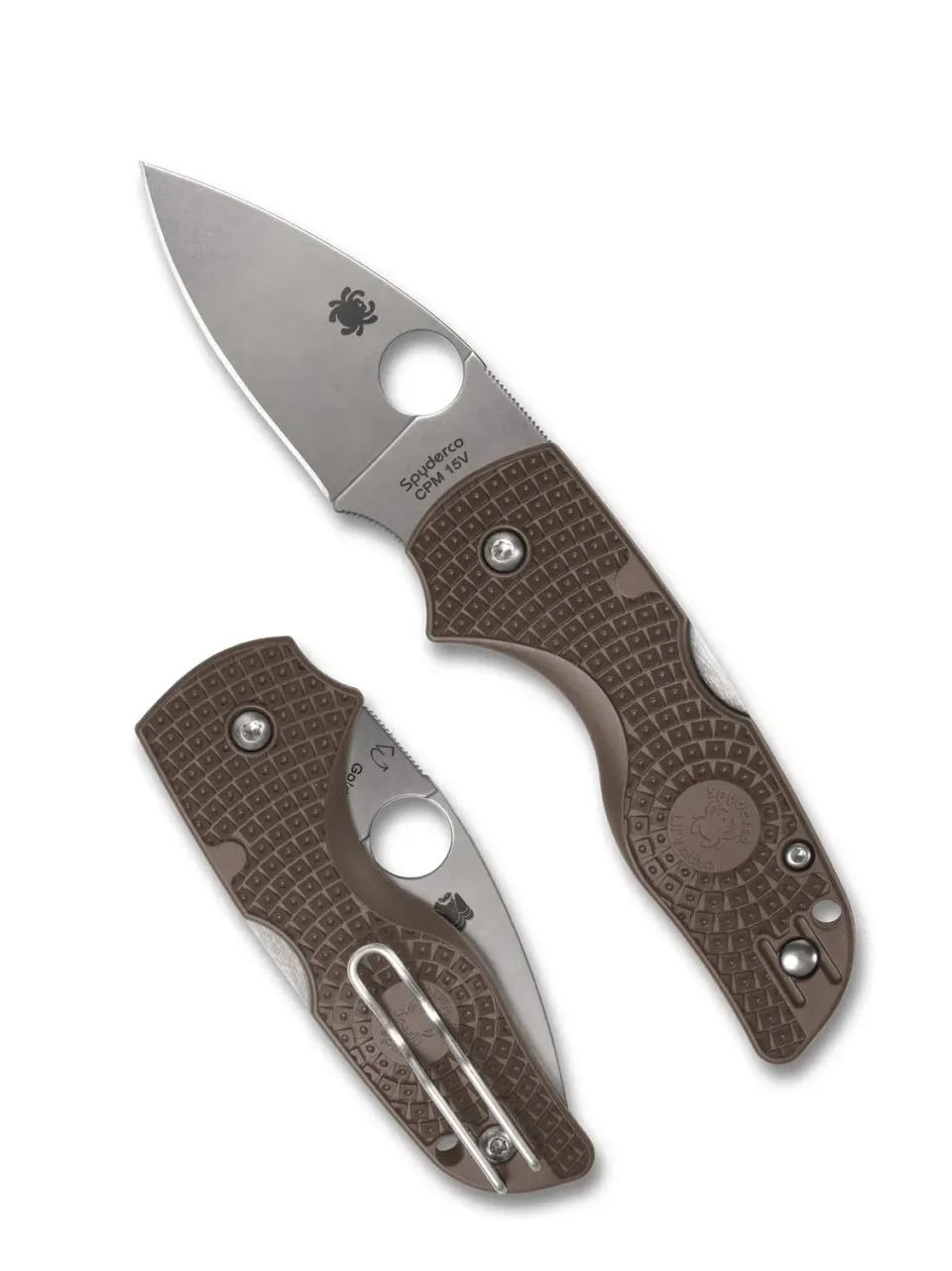 Spyderco Lil Native Taschenmesser Braun CPM 15V Sprint Run
