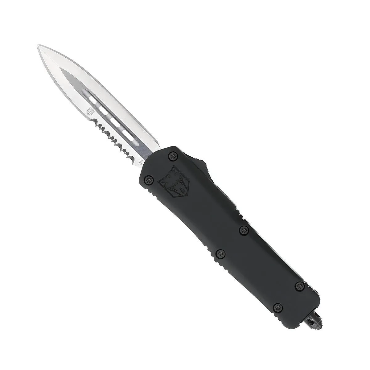 CobraTec Medium FS-3 OTF Messer D2 Schwarz Glasbrecher