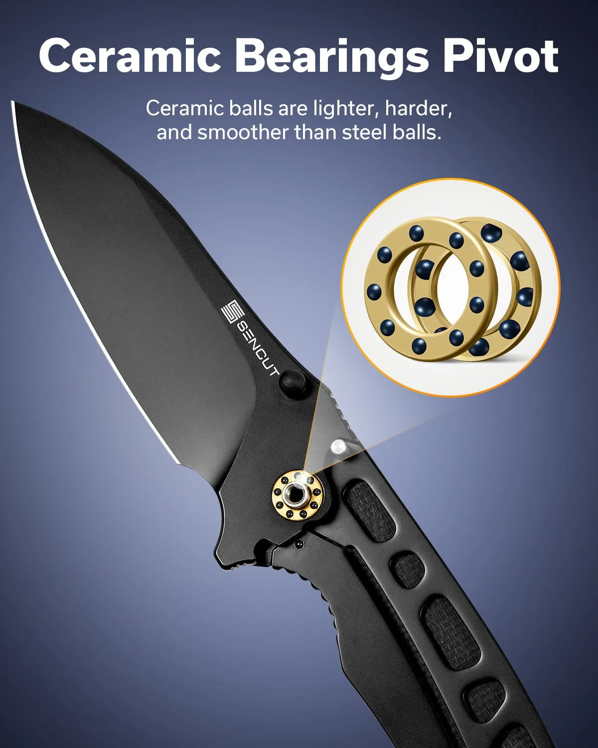 SENCUT Borzam S23077-3 Taschenmesser Micarta 9Cr18MoV