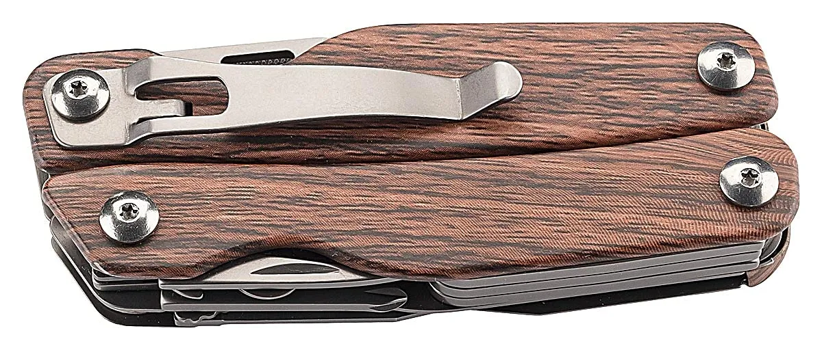 Herbertz Top Collection Multitool Braun 16,2 cm 12 Funktionen