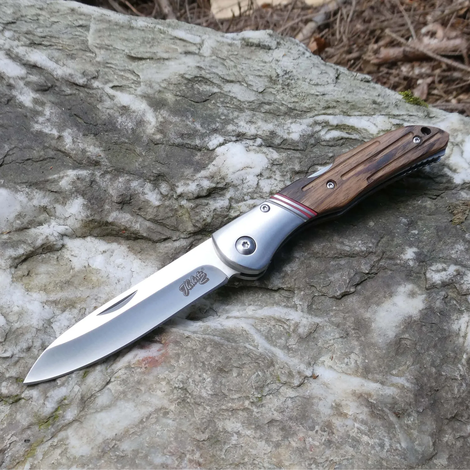 Herbertz Selektion Taschenmesser Zebraholz 8,8 cm rostfrei