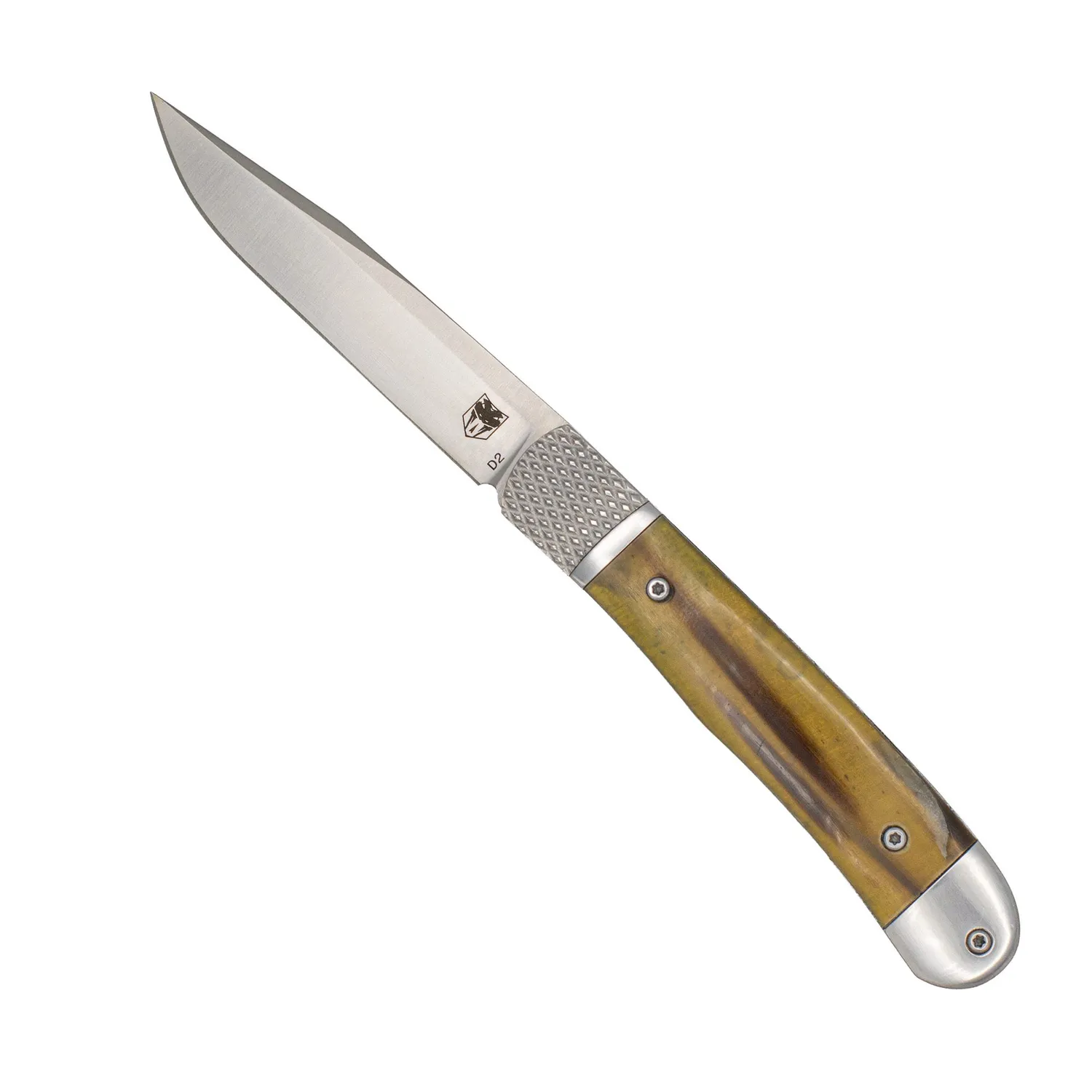 CobraTec Trapper Hidden Release Klappmesser Golden Horn D2