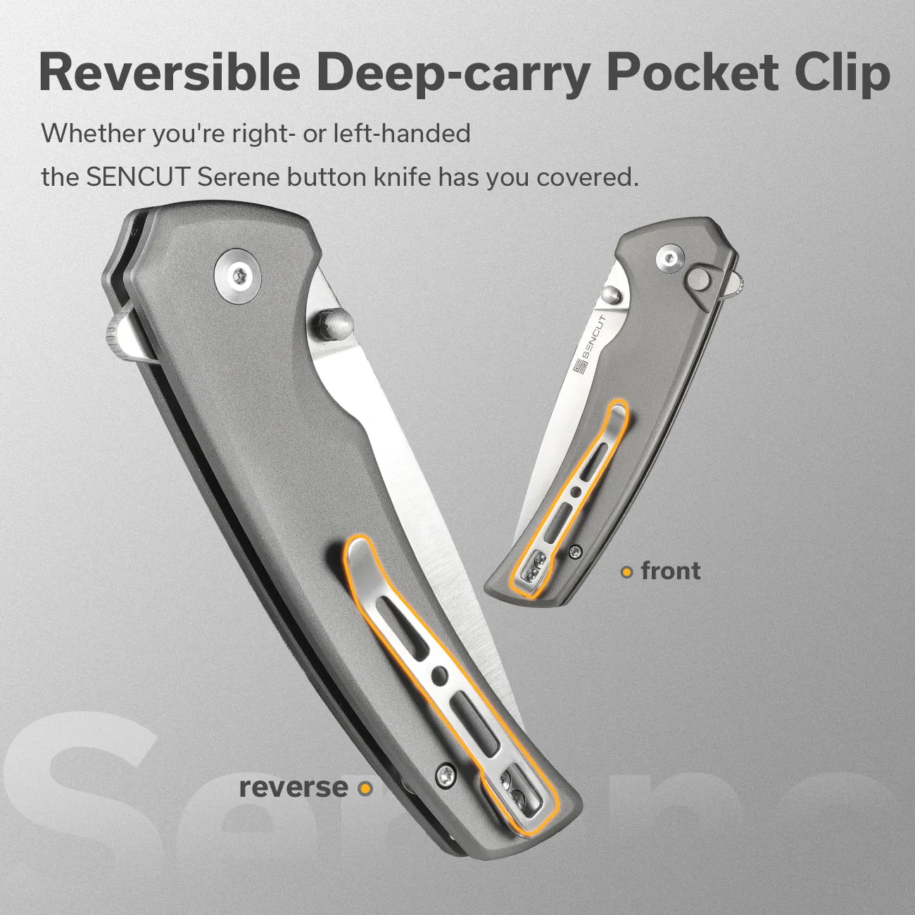 SENCUT Serene S21022B-3 Klappmesser grau Aluminium