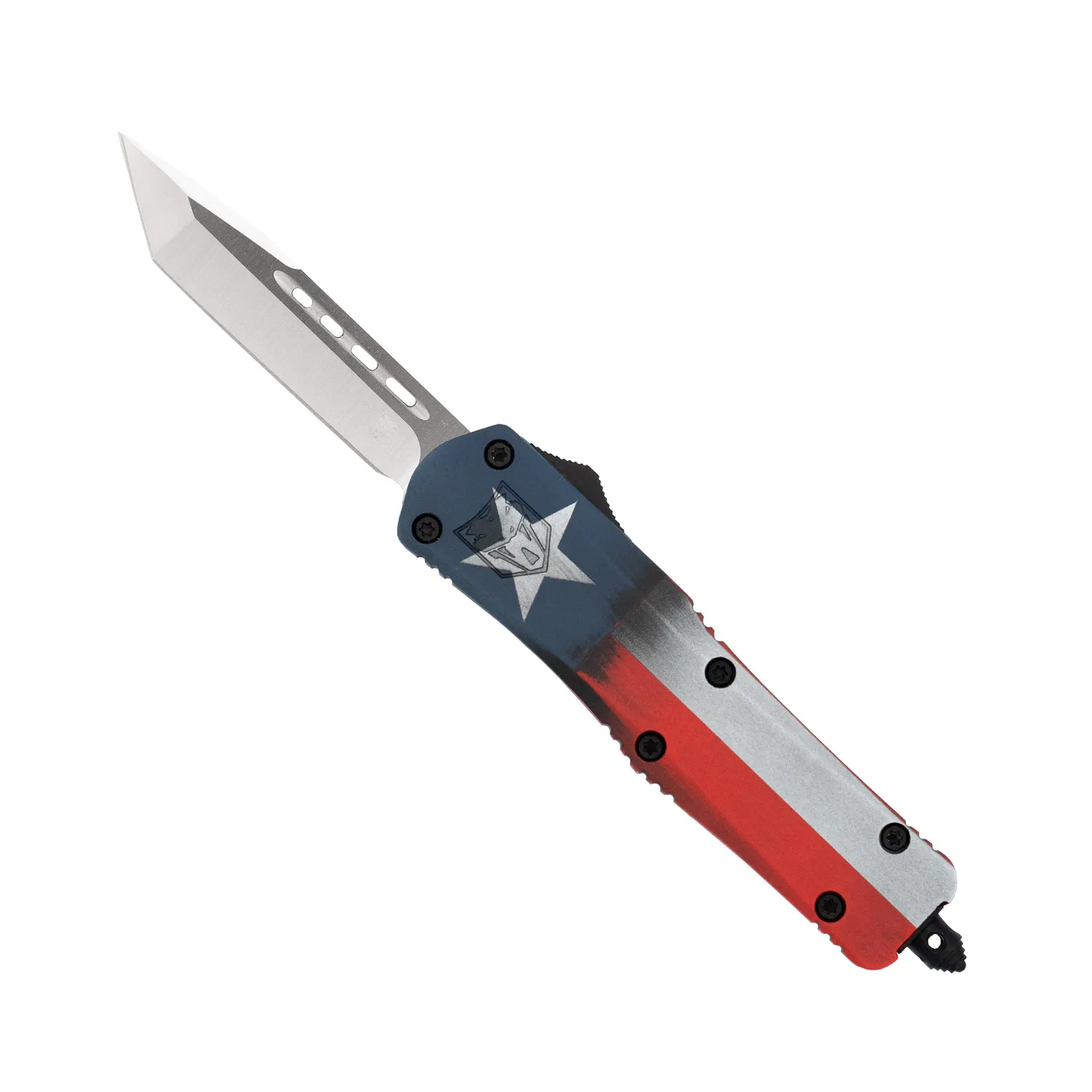 CobraTec FS-3 Medium OTF-Messer Texas Flag D2