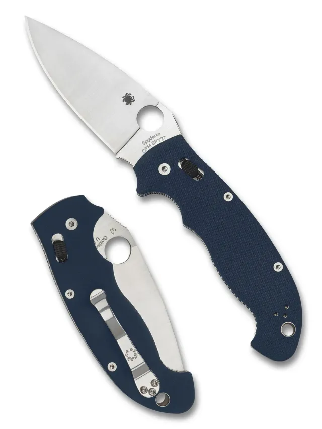 Spyderco Manix 2 XL SPY27 Taschenmesser Blau G-10
