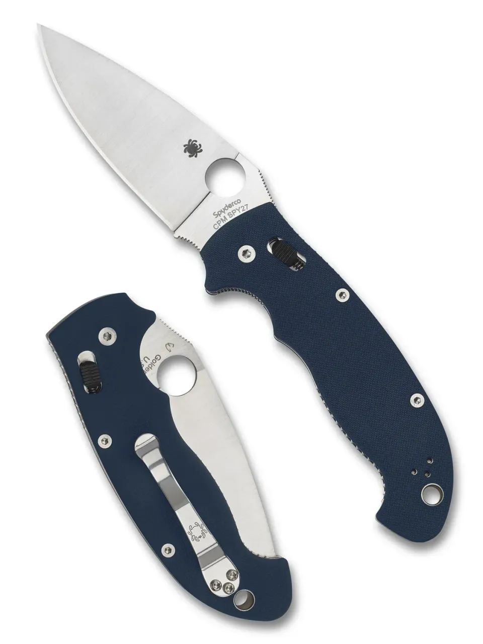 Spyderco Manix 2 XL SPY27 Taschenmesser Blau G-10
