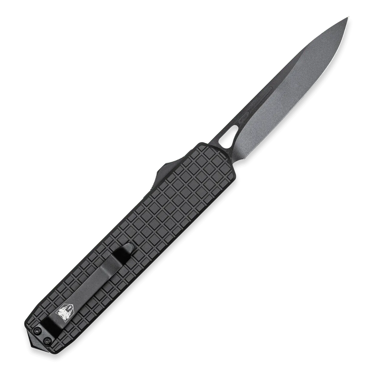 CobraTec Large Black Mamba OTF-Messer Schwarz D2