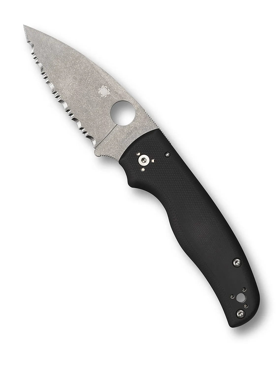 Spyderco Shaman Klappmesser S30V glatt stonewashed