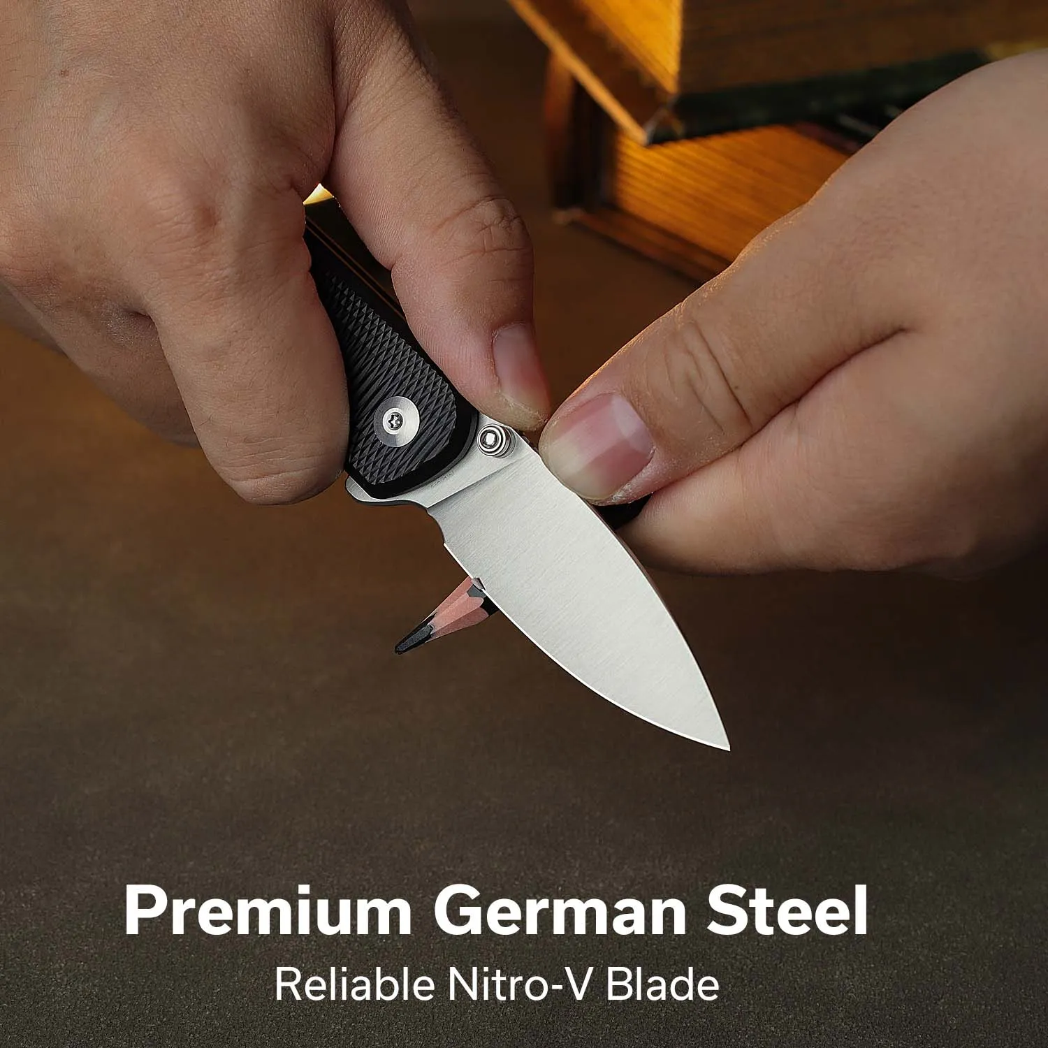 Civivi Mini Shakan C20052F-1 Taschenmesser Alu Button Lock