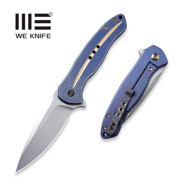 WeKnife Kitefin 2001F Klappmesser Titan Blau S35VN