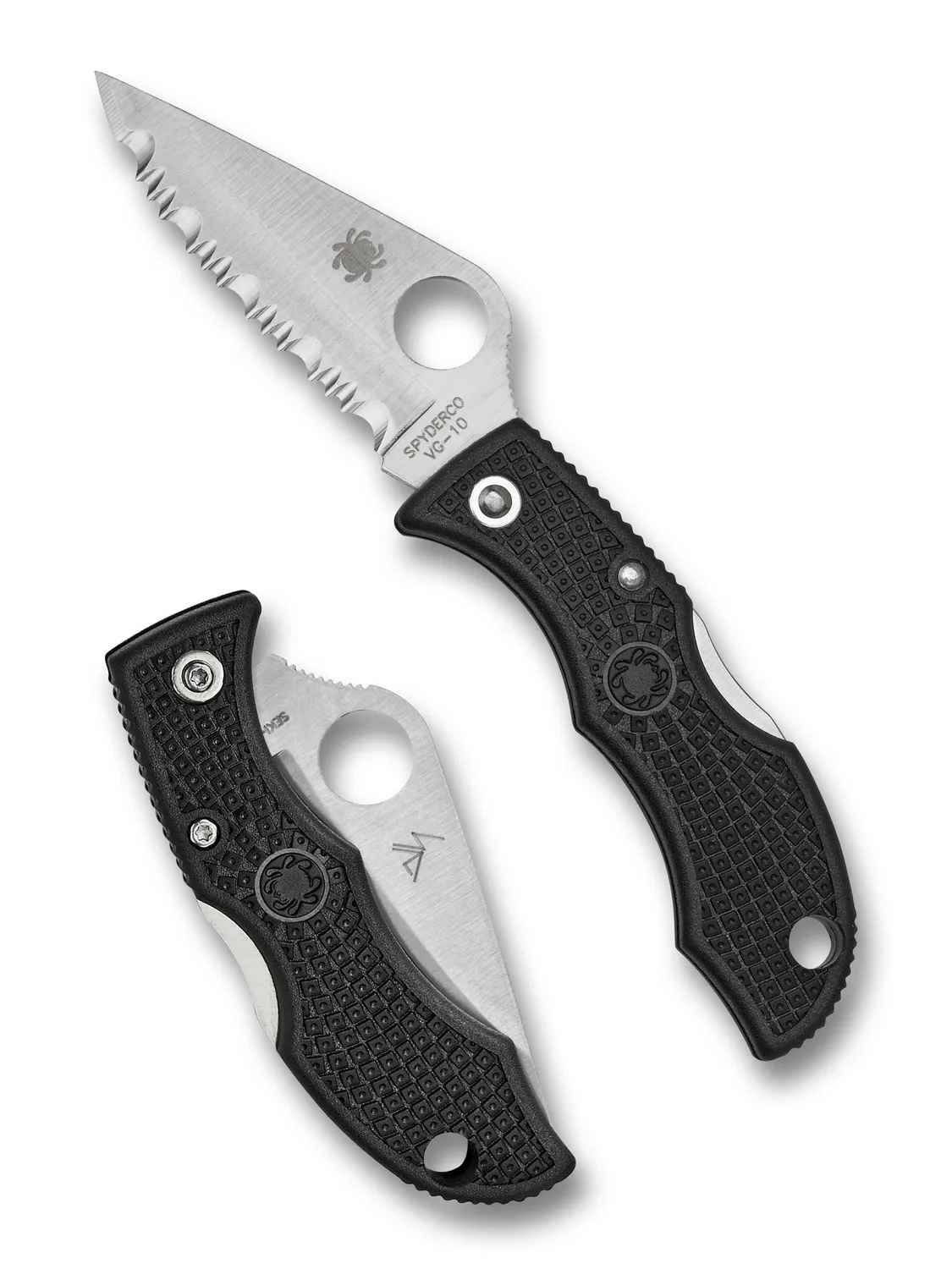 Spyderco Ladybug 3 Taschenmesser Schwarz Glatt VG-10