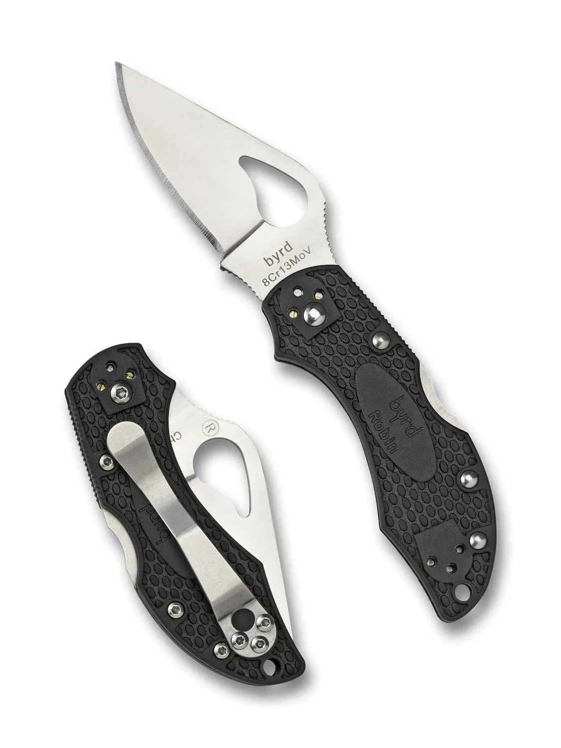 Byrd Robin 2 Lightweight Taschenmesser Schwarz glatt