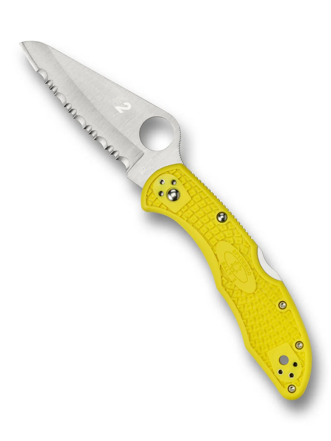 Spyderco Salt 2 Taschenmesser H-2 schwarz glatt