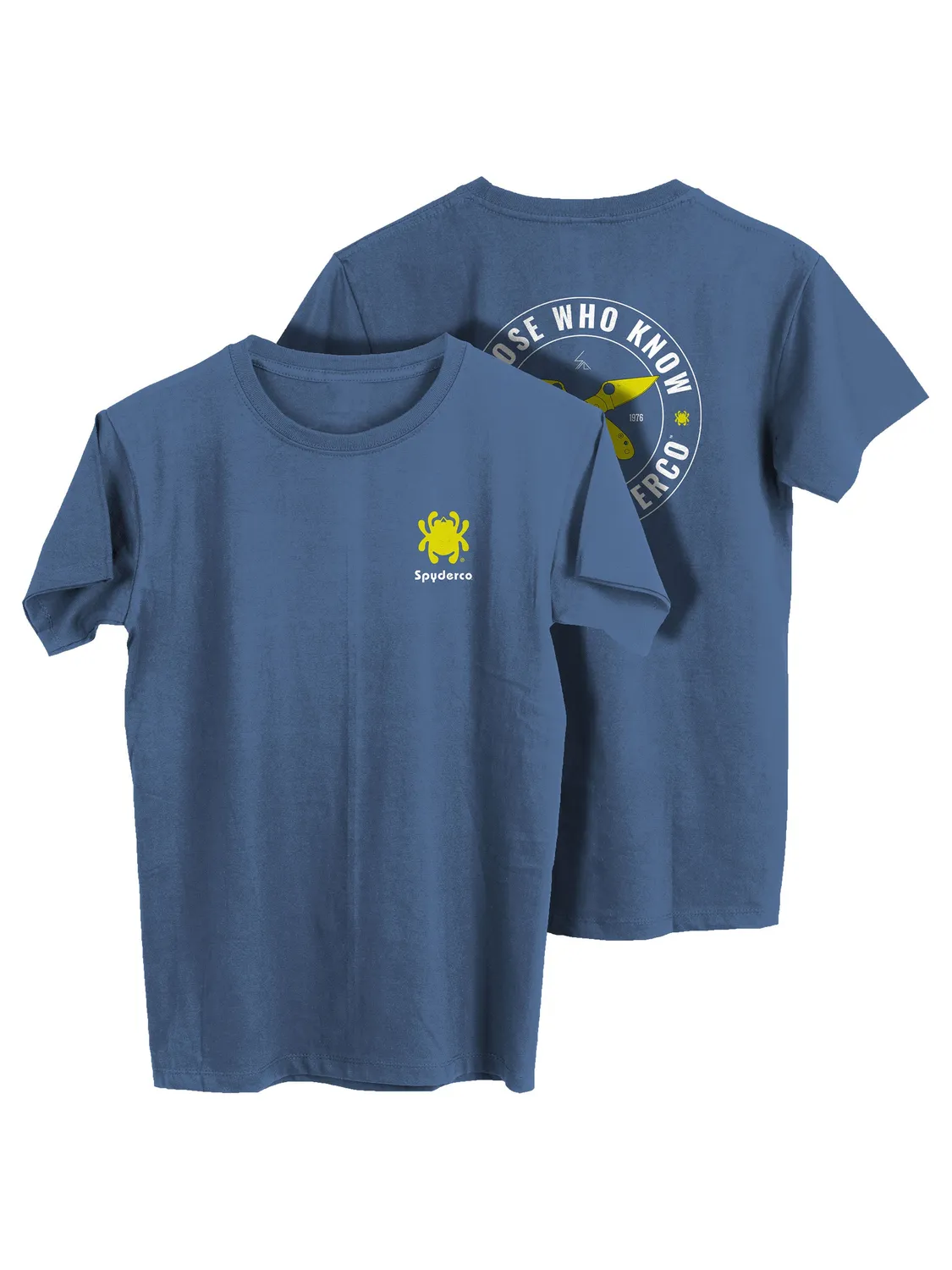 Spyderco Those Who Know T-Shirt Dunkelgrau XL