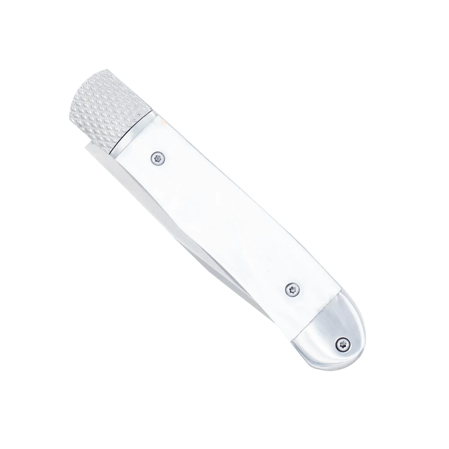 CobraTec Trapper Klappmesser White Abalone 154CM