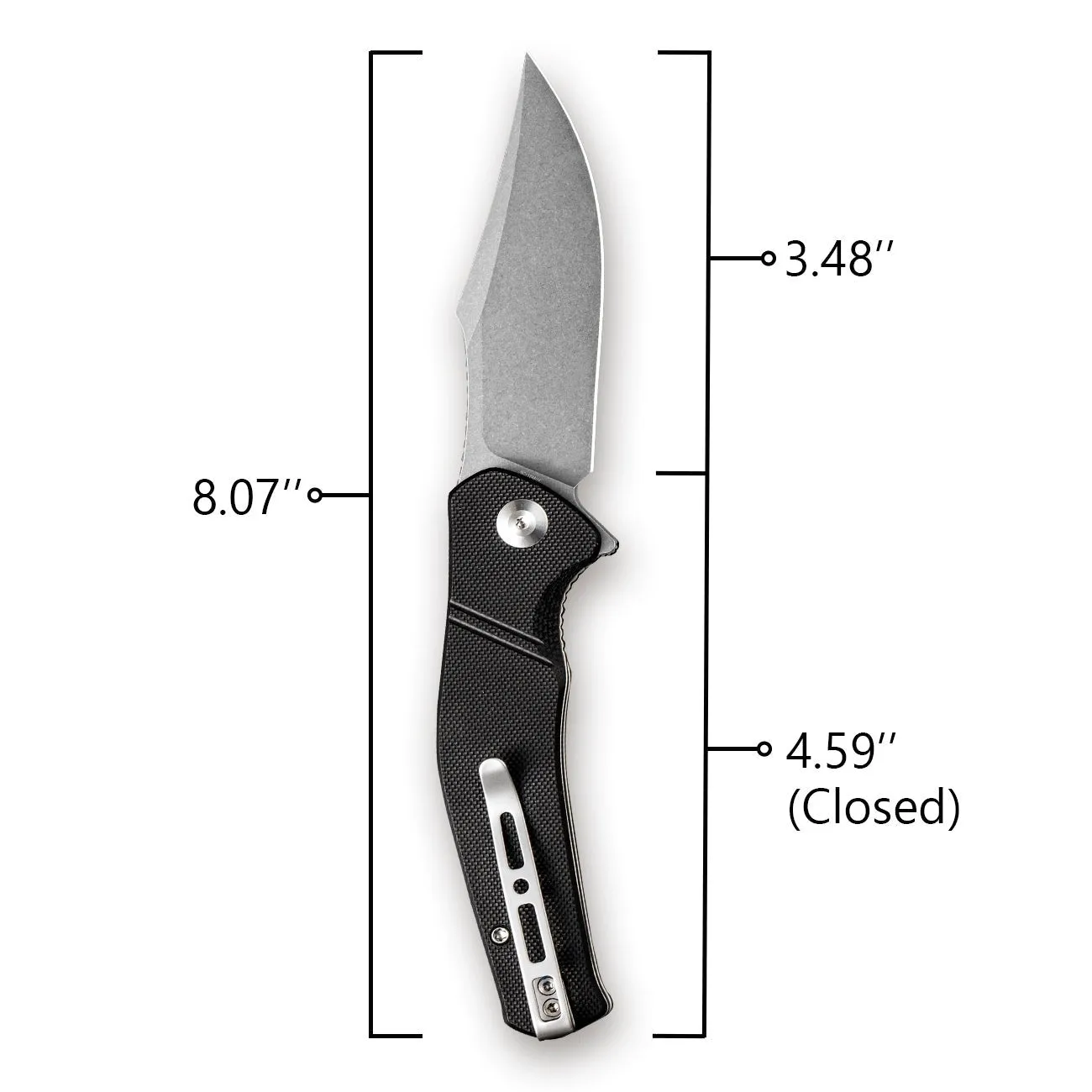 SENCUT Episode SA04B Taschenmesser Schwarz Stonewashed