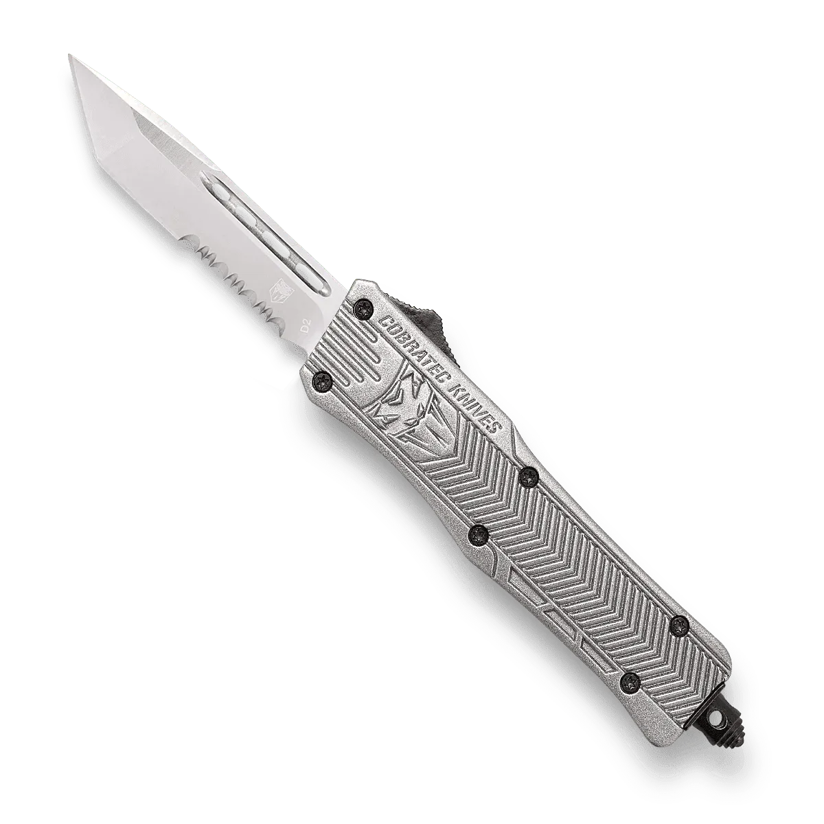 CobraTec CTK-1 Small OTF-Messer Silber D2 Cerakote