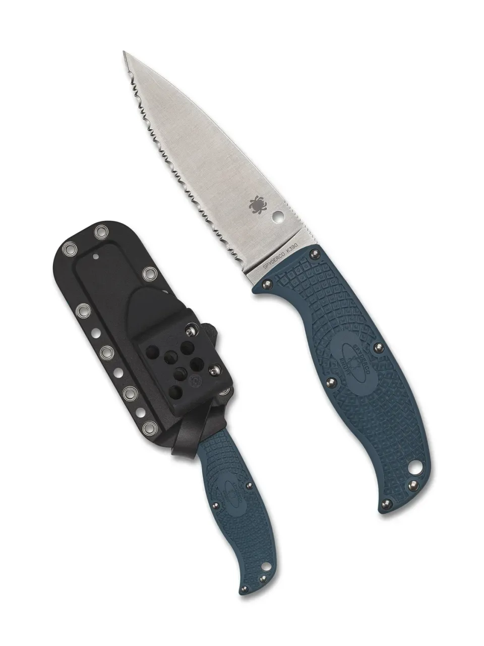 Spyderco Enuff 2 Fixed Blade K390 PlainEdge mit Scheide