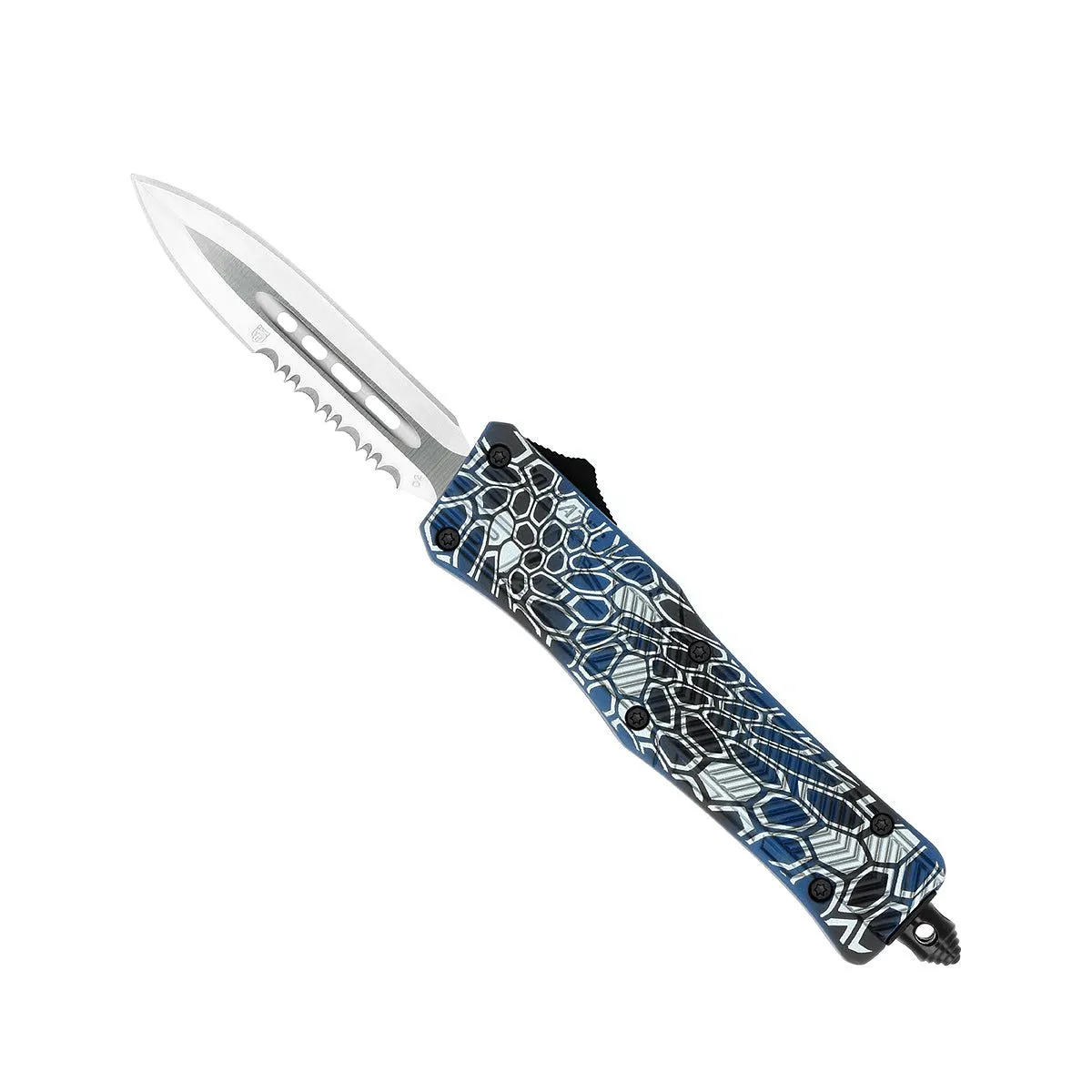 CobraTec CTK-1 Small OTF Messer Blue Cobra Skin D2
