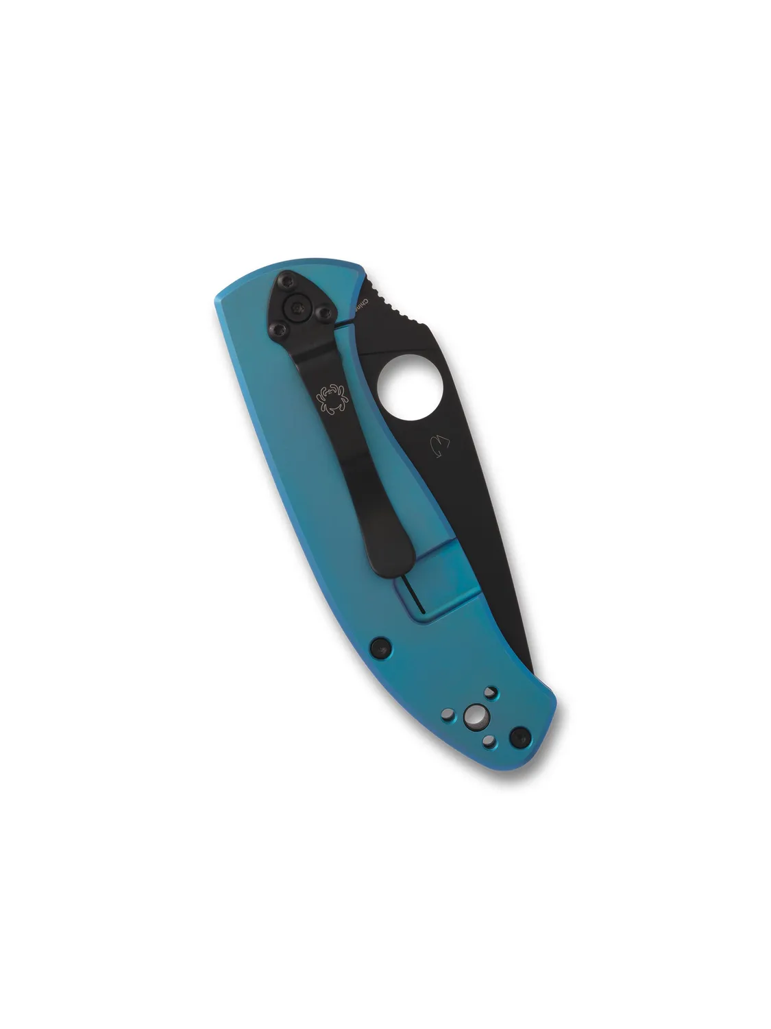 Spyderco Tenacious R.I.L. Taschenmesser Titan Blau